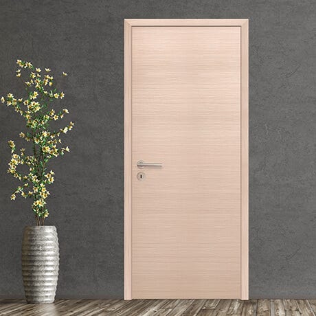 Bloc porte MDF effet bois ATLAS - H.204 x L.73 cm