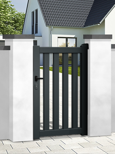 Portillon aluminium Premium - Ajouré - ADEN