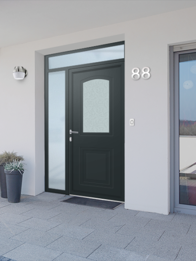 Porte d'entrée aluminium AURA