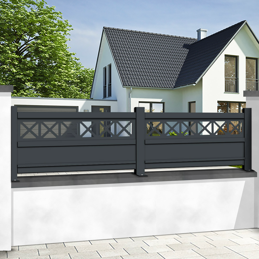 Clôture aluminium Premium sur mesure - MERIDA