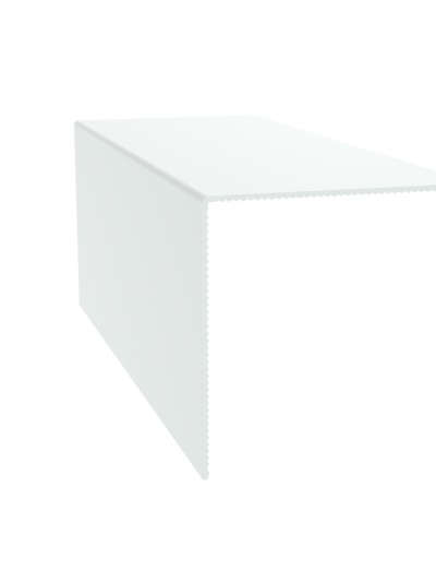 Cornière PVC – 100 mm x 100 mm - 3 mètres linéaires