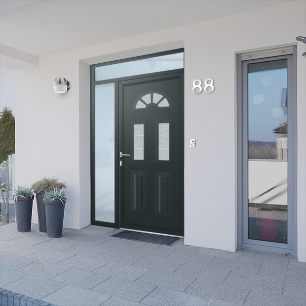 Porte d'entrée aluminium FLORIDA Bois blancs