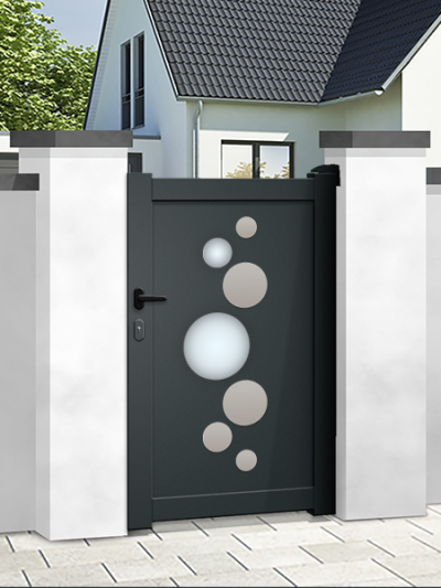 Portillon aluminium Premium - Plein - MIAMI