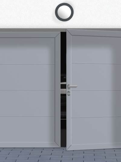 Porte de garage battante Isolation 45 mm LUCIE